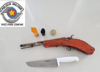 Piraju: Flagrante de violência doméstica/ Posse ilegal de arma de fogo