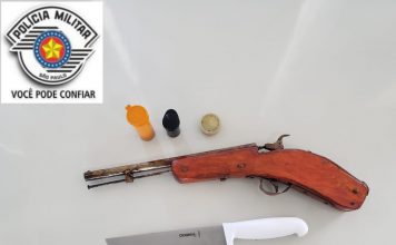 Piraju: Flagrante de violência doméstica/ Posse ilegal de arma de fogo