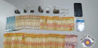 Avaré: Flagrante de tráfico de drogas