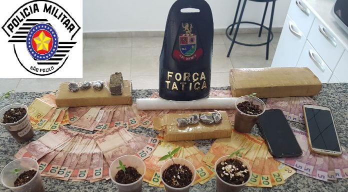 Itaí: Flagrante tráfico de drogas/associação para o tráfico