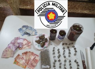 Avaré: Flagrante de tráfico de drogas