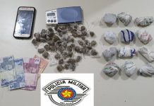 AVARÉ: POLÍCIA MILITAR PRENDE INDIVÍDUOS PELO CRIME DE TRÁFICO DE DROGAS
