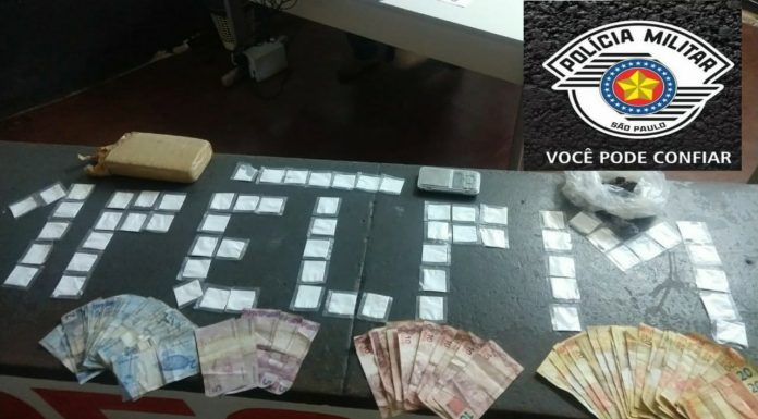 CERQUEIRA CÉSAR:POLÍCIA MILITAR PRENDE INDIVÍDUO PELO CRIME DE TRÁFICO DE DROGAS