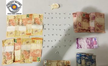 PIRAJU: POLÍCIA MILITAR PRENDE INDIVÍDUO POR TRÁFICO DE DROGAS