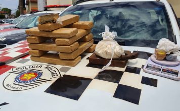 AVARÉ: POLÍCIA MILITAR PRENDE DOIS HOMENS COM MAIS DE 10 QUILOS DE DROGAS