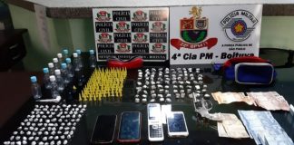 Boituva: Trio é preso com revólver calibre 22 e centenas de porções de drogas