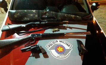 ÁGUAS DE SANTA BARBARA: POLÍCIA MILITAR PRENDE INDIVÍDUO COM ARMAS E MUNIÇÕES