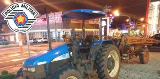 ARANDU: POLÍCIA MILITAR LOCALIZA EQUIPAMENTO AGRÍCOLA