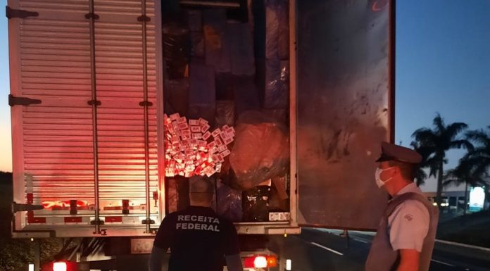 AVARÉ: Polícia Militar Rodoviária apreende meio milhão de maços de cigarros