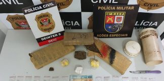 Prudente: Cães farejam maconha, crack e cocaína enterrados em terreno de lava jato no Jardim Itaipu