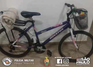 HOMEM É PRESO PELA POLÍCIA MILITAR APÓS FURTAR BICICLETA EM ITAÍ