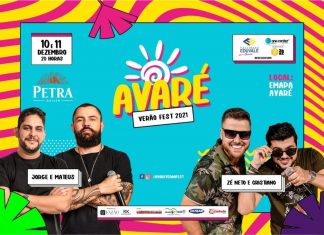 Avaré: Jorge e Mateus e Zé Neto e Cristiano são as grandes atrações Verão Fest 2021