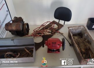 POLÍCIA MILITAR RECUPERA OBJETOS FURTADOS PELA ÁREA RURAL DE AVARÉ.