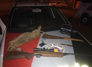 HOMEM EM POSSE DE ANIMAL SILVESTRE ABATIDO É PRESO PELA POLÍCIA MILITAR