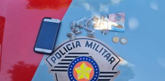 POLICIA MILITAR APREENDE ADOLESCENTE QUE COMERCIALIZAVA ENTERPECENTES EM FARTURA
