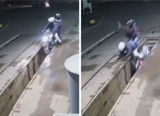 Ladrões são presos após roubarem posto e caírem em valas duas vezes no interior de SP