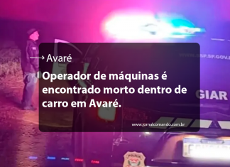 Operador de máquinas é encontrado morto dentro de carro em Avaré