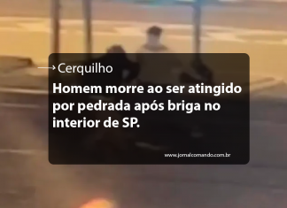 Homem morre ao ser atingido por pedrada após briga no interior de SP