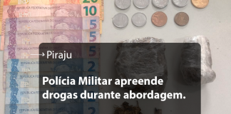 EM PIRAJÚ, POLÍCIA MILITAR APREENDE DROGAS DURANTE ABORDAGEM