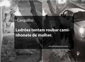 Ladrões tentam roubar caminhonete de mulher em Cerquilho