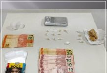 POLÍCIA MILITAR SURPREENDE COMERCIALIZAÇÃO DE DROGAS EM TAQUARITUBA