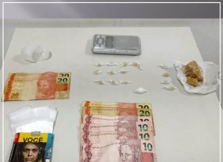 POLÍCIA MILITAR SURPREENDE COMERCIALIZAÇÃO DE DROGAS EM TAQUARITUBA