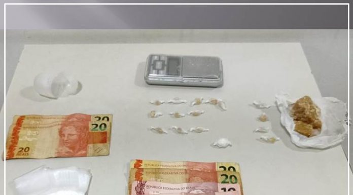 POLÍCIA MILITAR SURPREENDE COMERCIALIZAÇÃO DE DROGAS EM TAQUARITUBA