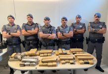 HOMEM É PRESO COM MAIS DE 40 KG DE DROGAS EM PIRAJU