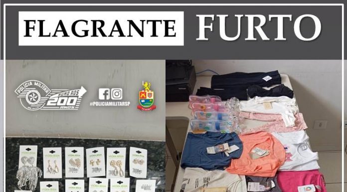 FLAGRANTE DE FURTO EM PIRAJU