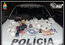 POLÍCIA MILITAR PRENDE HOMEM COM GRANDE QUANTIDADE DE DROGAS EM CERQUEIRA CÉSAR
