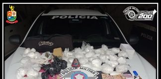 POLÍCIA MILITAR PRENDE HOMEM COM GRANDE QUANTIDADE DE DROGAS EM CERQUEIRA CÉSAR