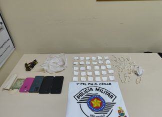 EM CERQUEIRA CÉSAR, HOMEM ENVOLVIDO NO TRÁFICO DE DROGAS É PRESO PELA POLÍCIA MILITAR