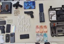 EM PIRAJU , POLÍCIA MILITAR APREENDE ARMAS E DROGAS E HOMEM ENVOLVIDO NO TRÁFICO É PRESO
