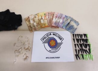 FLAGRANTE DE TRÁFICO DE DROGAS EM CERQUEIRA CÉSAR