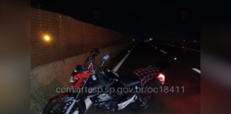 Pedestre morre ao ser atropelado por carreta e moto na SP-255 em Avaré